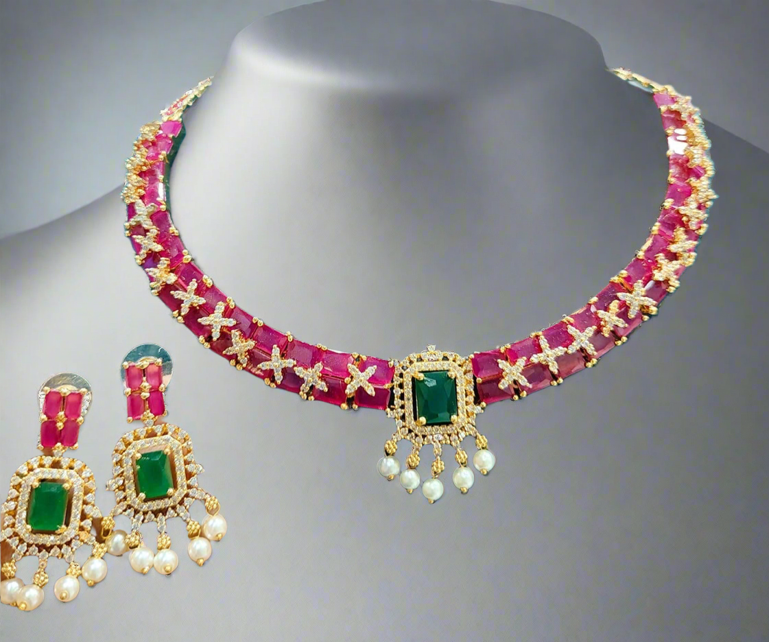 Ruby Necklace - 10099