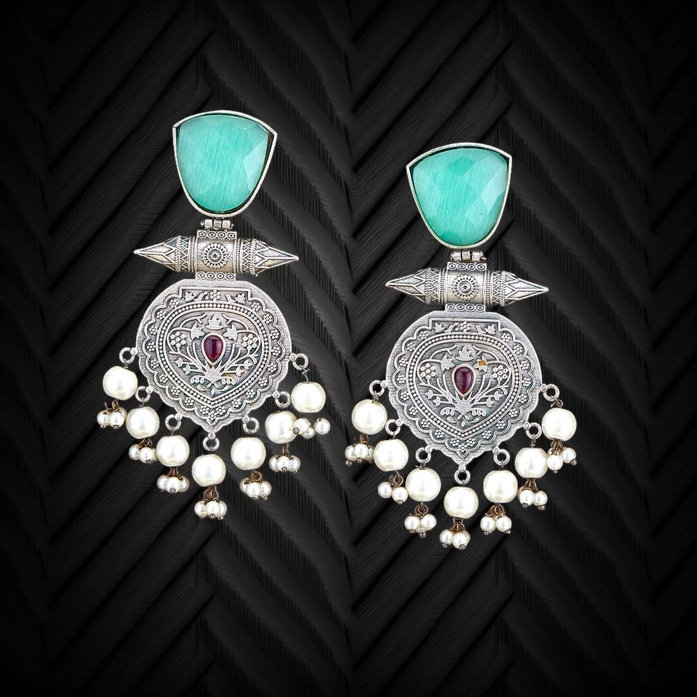 Fusion Pearl Earrings - 10056 - 6