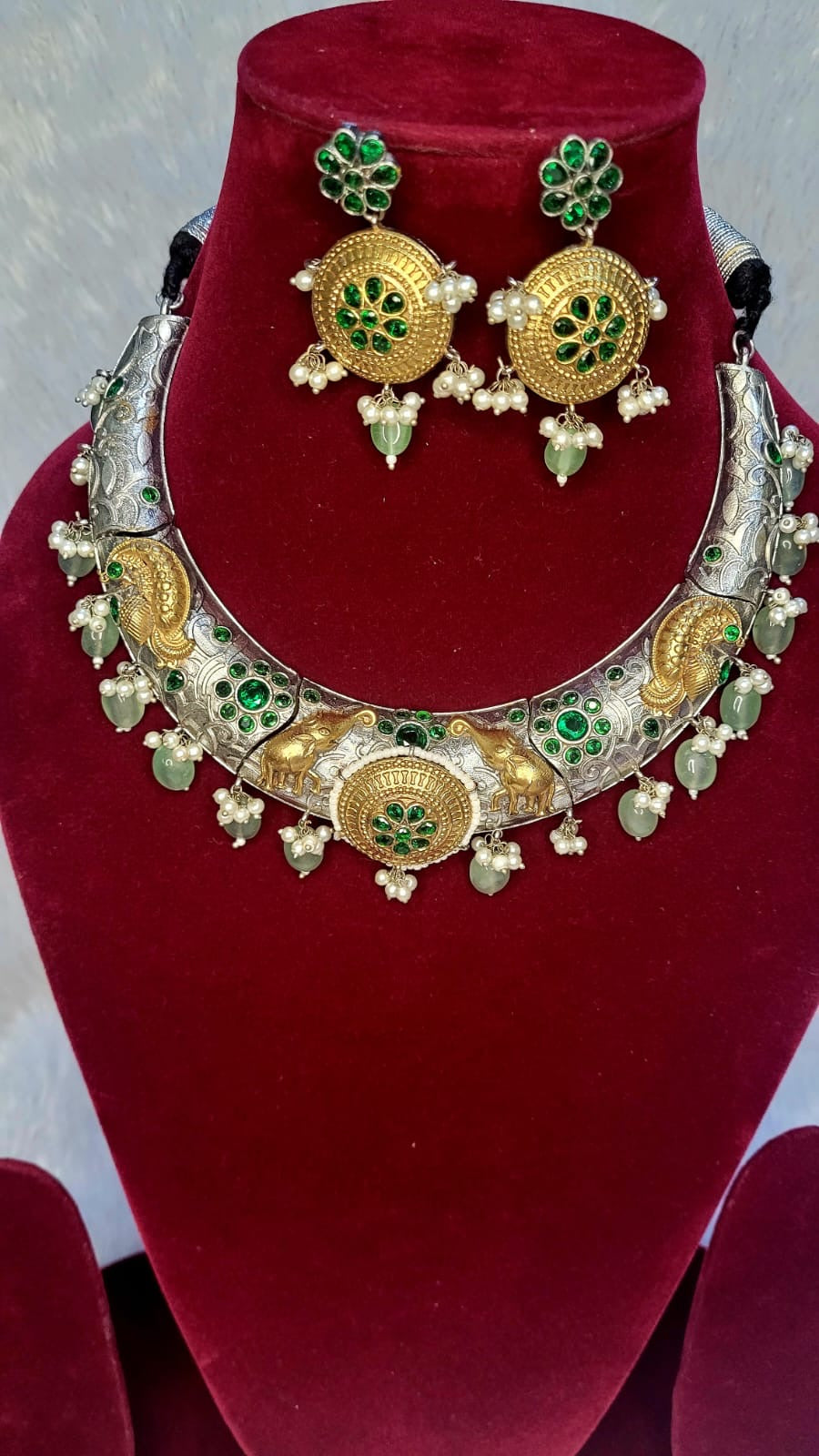 Silver Hasli Necklace - 10096