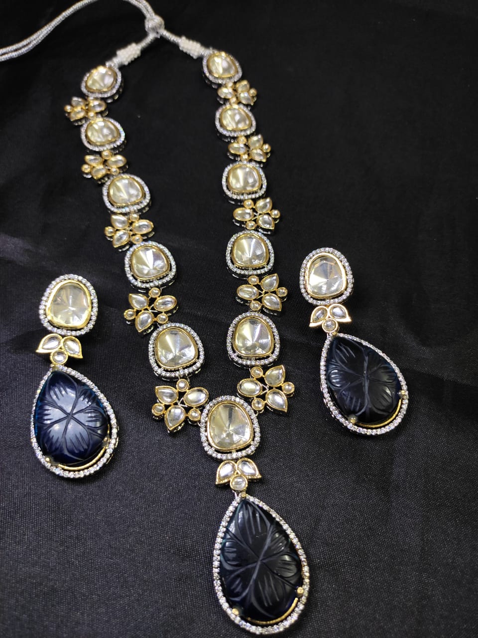 Moissanite Kundan Mala - 10007 - 5