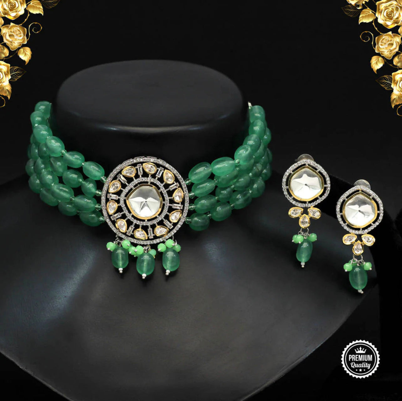 Kundan Choker Set - 10005