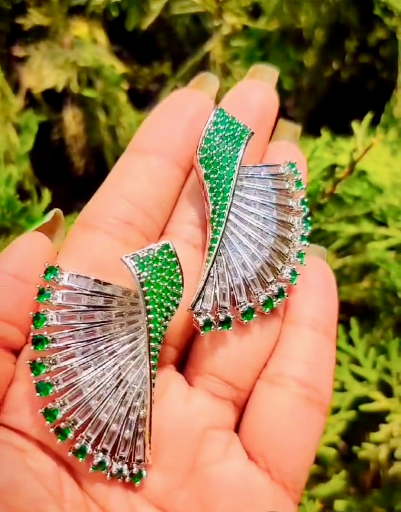 CZ Earrings - 10114 - 4