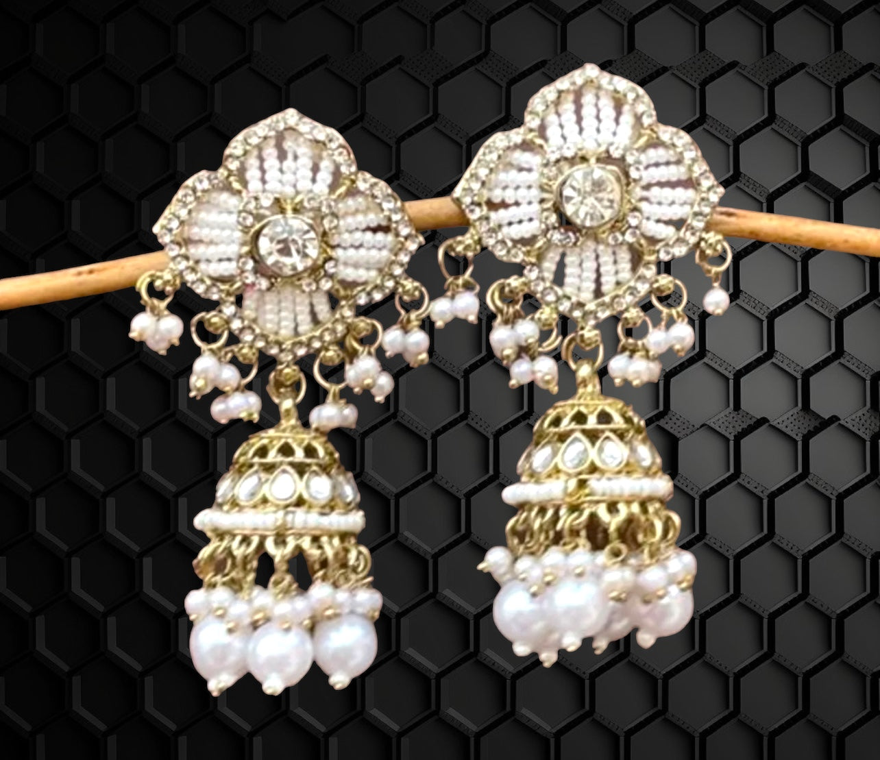 Pearls Jhumka - 10021