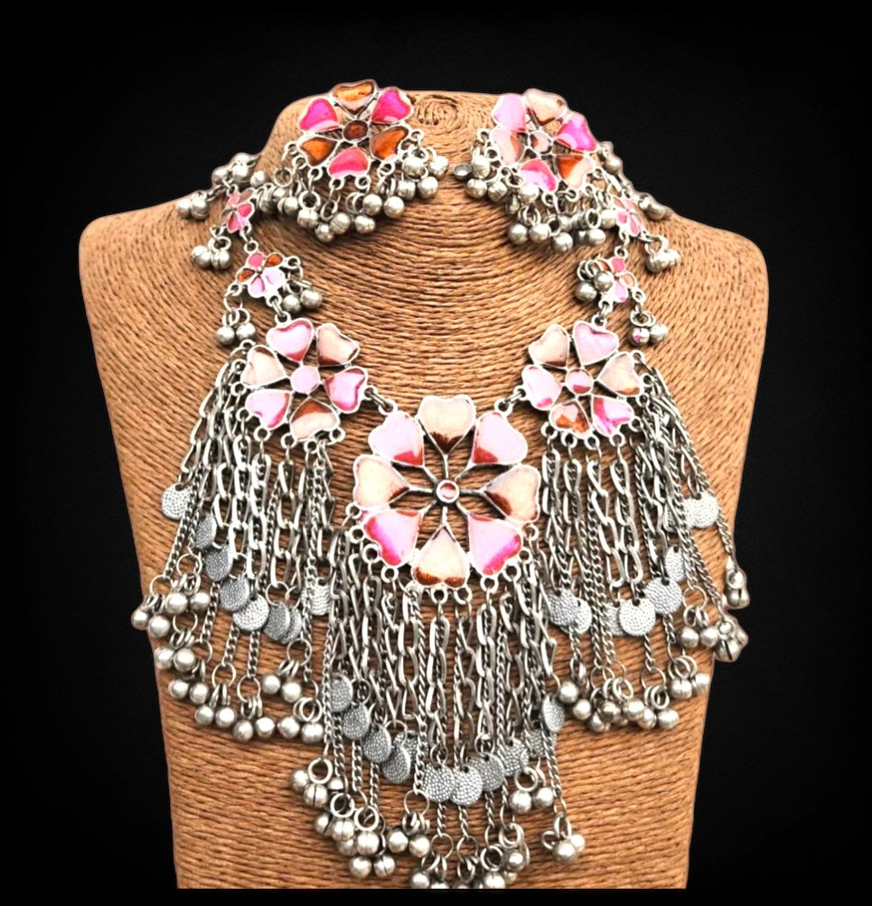 Oxidized Necklace - 10035 -2