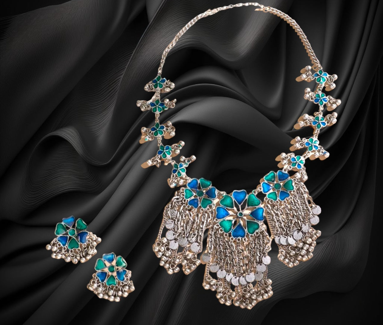 Oxidized Necklace - 10035 -2