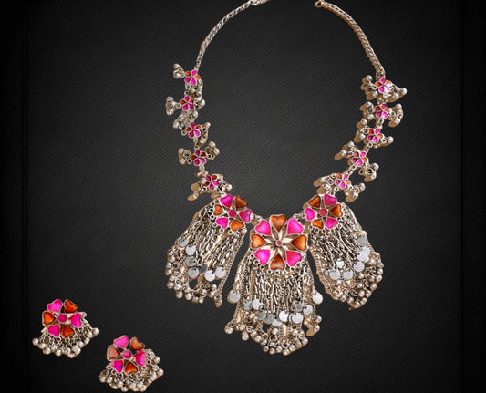 Oxidized Necklace - 10035 -2