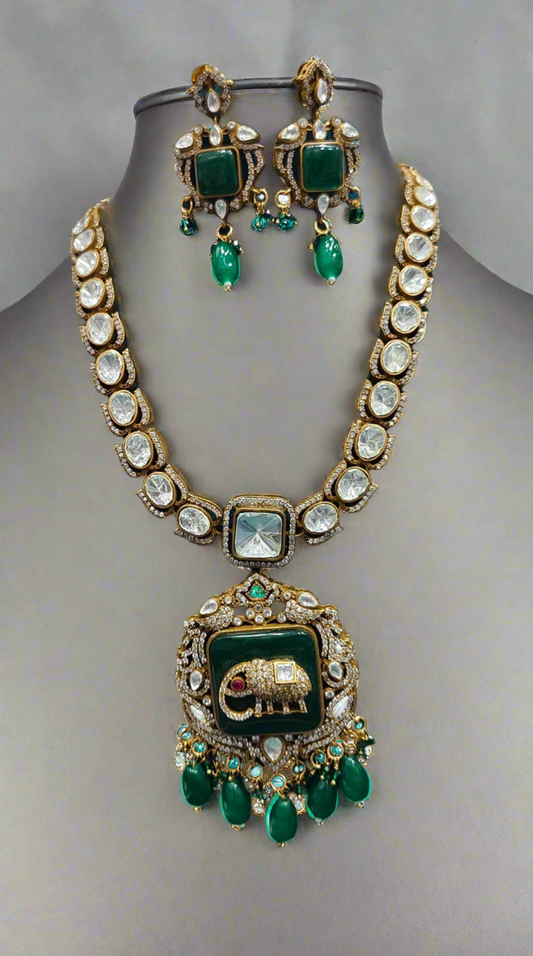 Anaya Gaj Necklace Set - 10102 - 2