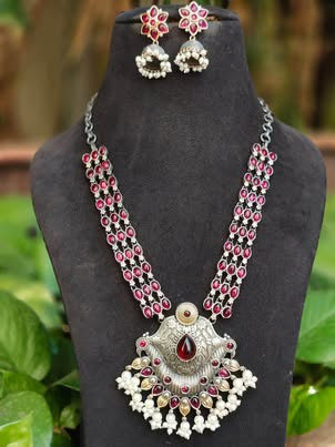 Mohini Dual Tone Necklace - 10143